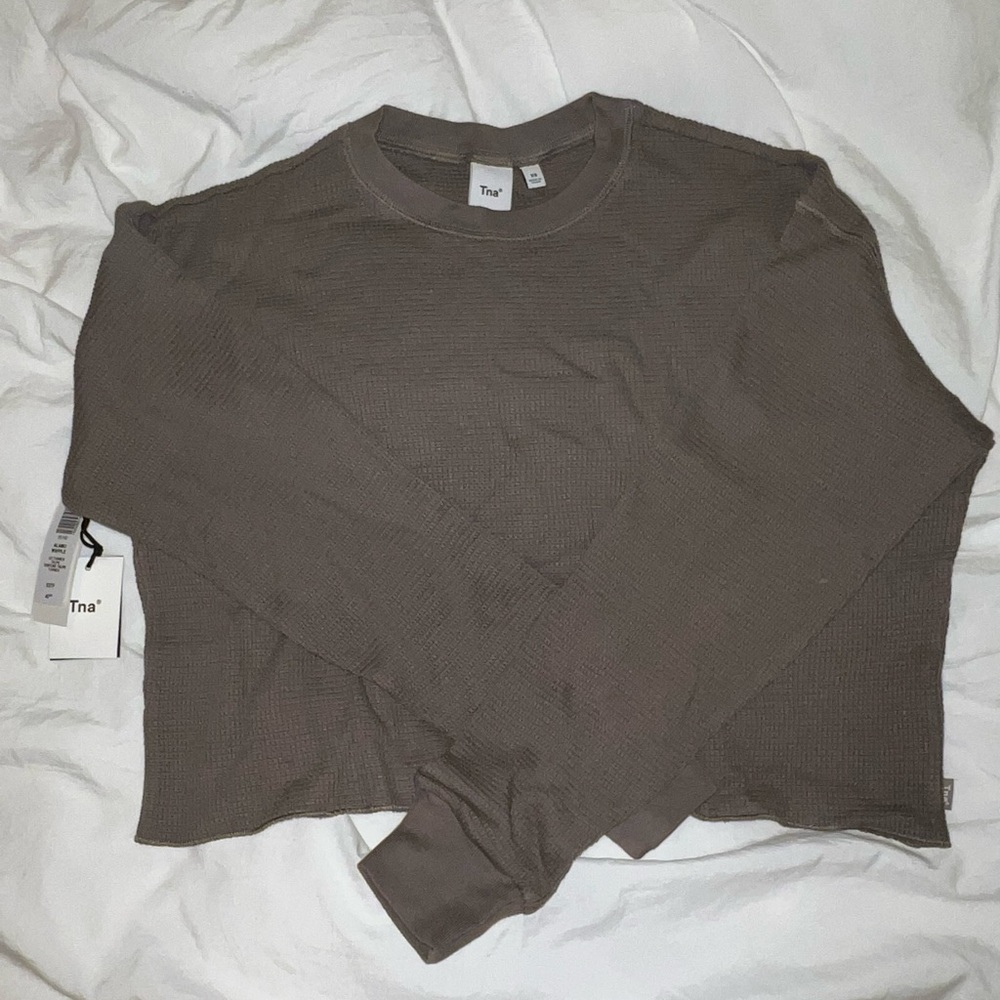 Aritzia TNA waffle long sleeve